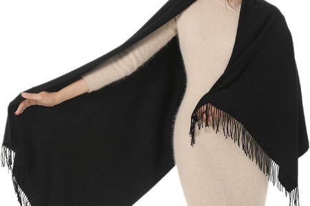 Womens Soft Cashmere Acrylic Shawl Scarf Large Pashmina Wrap Stole Gift Idea