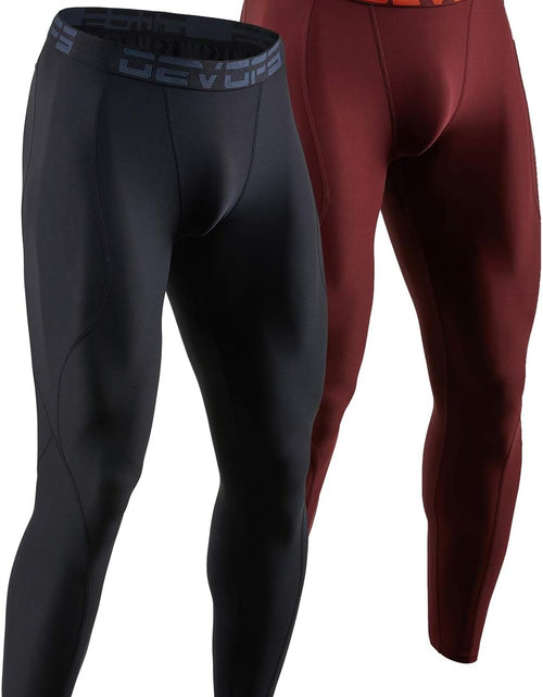 Load image into Gallery viewer, 2 Pack Men'S Compression Pants Athletic Leggings with Pocket/Non-Pocket
