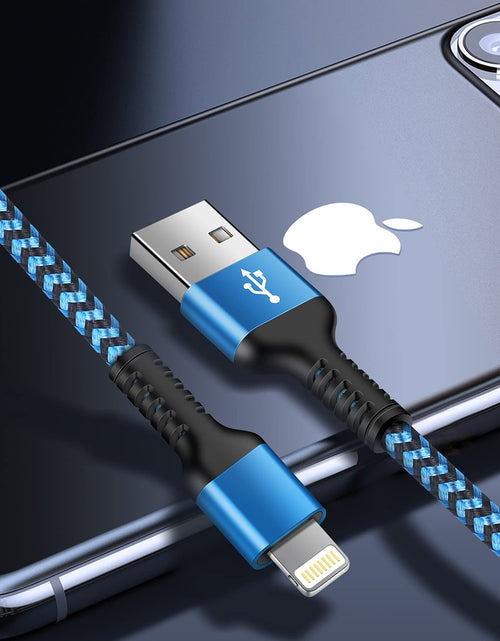 Load image into Gallery viewer, Rapid Charging Iphone Cable, Apple MFI Certified Extension Charging USB Wire, Long Braided Data Sync Transfer Power Line for Iphone 14 13 12 11 Pro Max/10/Xs/Xr/Se, USB to Lightning Cord 10FT | 2Pcs
