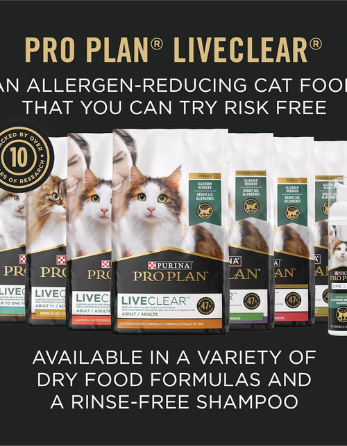 Load image into Gallery viewer, Allergen Reducing, High Protein Cat Food, LIVECLEAR Chicken and Rice Formula - 16 Lb. Bag

