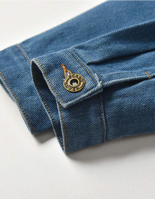 Load image into Gallery viewer, Baby Boys Girls Denim Jacket Kids Toddler Button down Jeans Jacket Top Coat Outerwear
