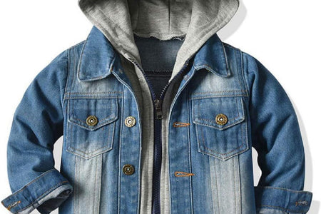 Baby Boys Girls Denim Jacket Kids Toddler Button down Jeans Jacket Top Coat Outerwear