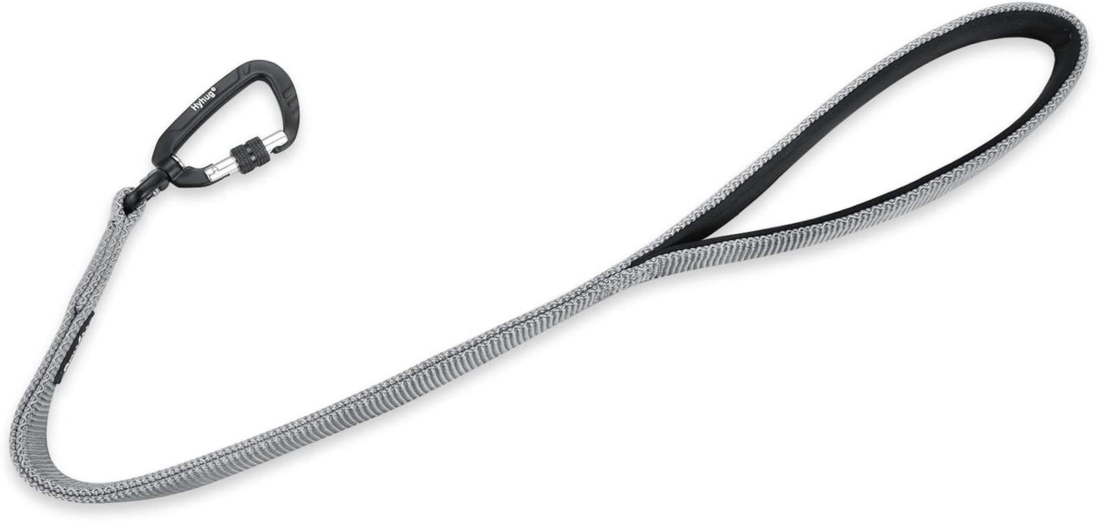 Pets 24 Inches Heavy Duty Short Leash with Comfortable Handle and Lightweight Aviation Aluminium Clip Lead- for Large Medium Dogs Daily Walking and Training. (Sleet Gray)