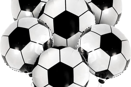 6 Pieces, 18 Inch Soccer Balloons - Soccer Party Decorations | Soccer Birthday Party Supplies | Soccer Birthday Balloons for Soccer Party Decorations | Soccer Ball Balloons for Gender Reveal Decor