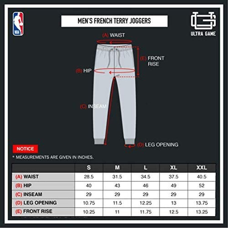NBA Men'S Soft Fleece Active Jogger Sweatpants
