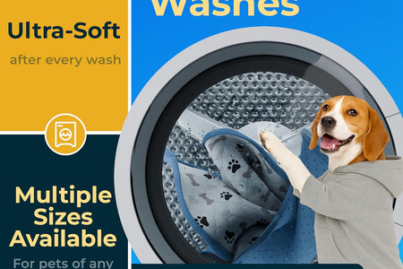 Washable Pee Pads for Dogs - Waterproof Reusable Puppy Pads with Anti-Slip Backing, Pet Training Pad for Puppy Playpen, Crate, Whelping Box, Potty Training (Pack of 6 - 30X34)