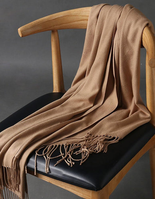 Load image into Gallery viewer, Womens Thick Soft Pashmina Shawl Wrap Scarf Warm Solid Color Stole
