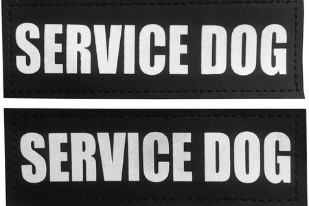 Dog Patches for Service Dogs, Reflective and Removable Dog Tags for Service Vest Dog Harness