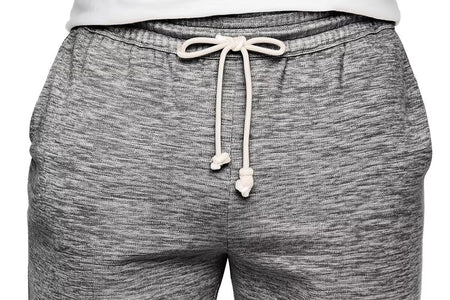 Mens Lounge Shorts Knit Terry Cloth Drawstring Athletic Sweat Shorts with Pockets 6 Inch