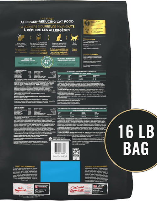 Load image into Gallery viewer, Allergen Reducing, High Protein Cat Food, LIVECLEAR Chicken and Rice Formula - 16 Lb. Bag
