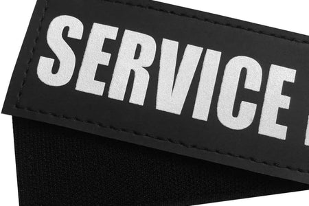 Dog Patches for Service Dogs, Reflective and Removable Dog Tags for Service Vest Dog Harness
